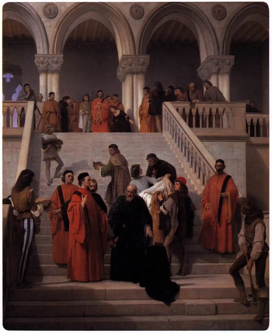 De sidste øjeblikke af doge Marin Faliero - Francesco Hayez