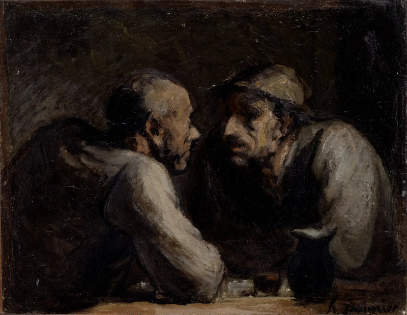 De to drikkere - Honoré Daumier