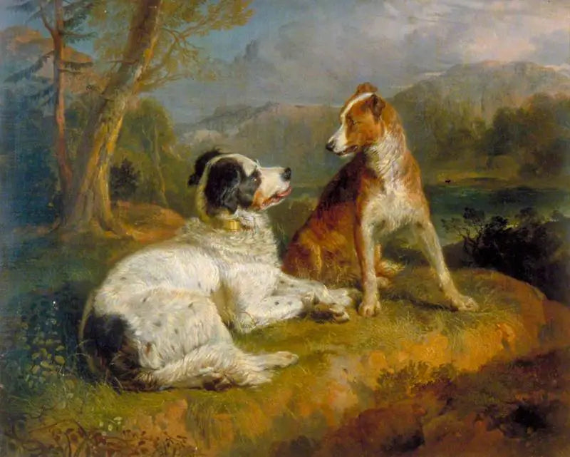 De to hunde (efter Robert Burns' digt) - Edwin Henry Landseer
