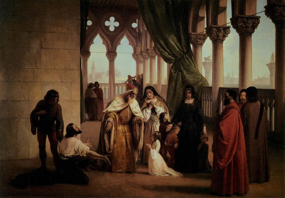 Les deux Foscari - Francesco Hayez image 1 reproduction réalisée par Alpha Reproduction
