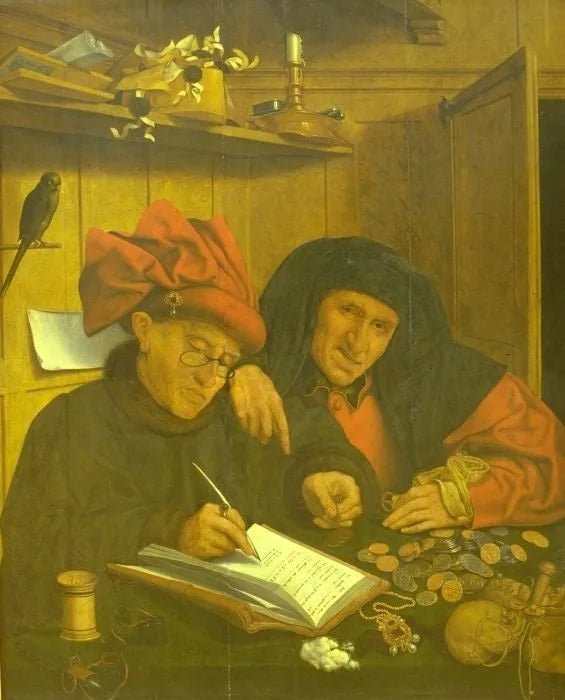 De to skatteopkrævere - Quentin Metsys