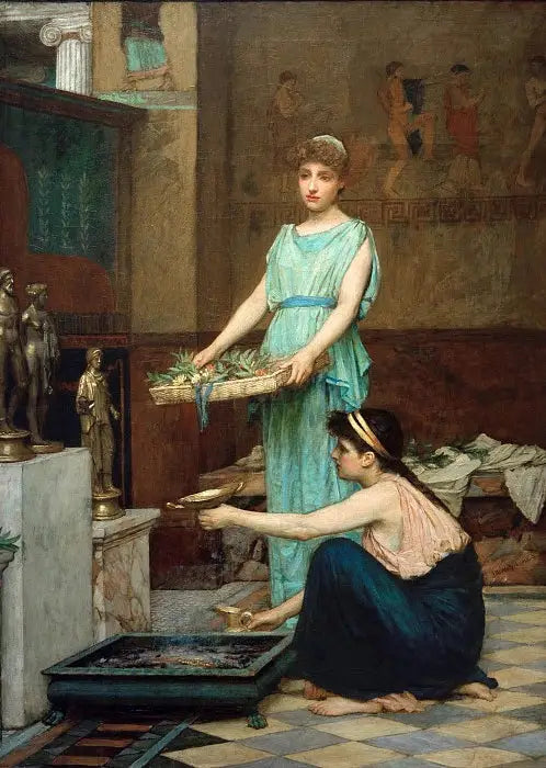 Guderne i huset - John William Waterhouse