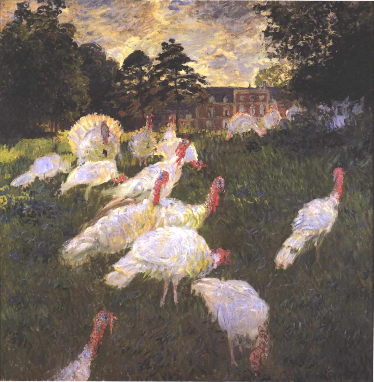 Reproduction du tableau « Les Dindons - Claude Monet » par Alpha Reproduction en peinture à l’huile