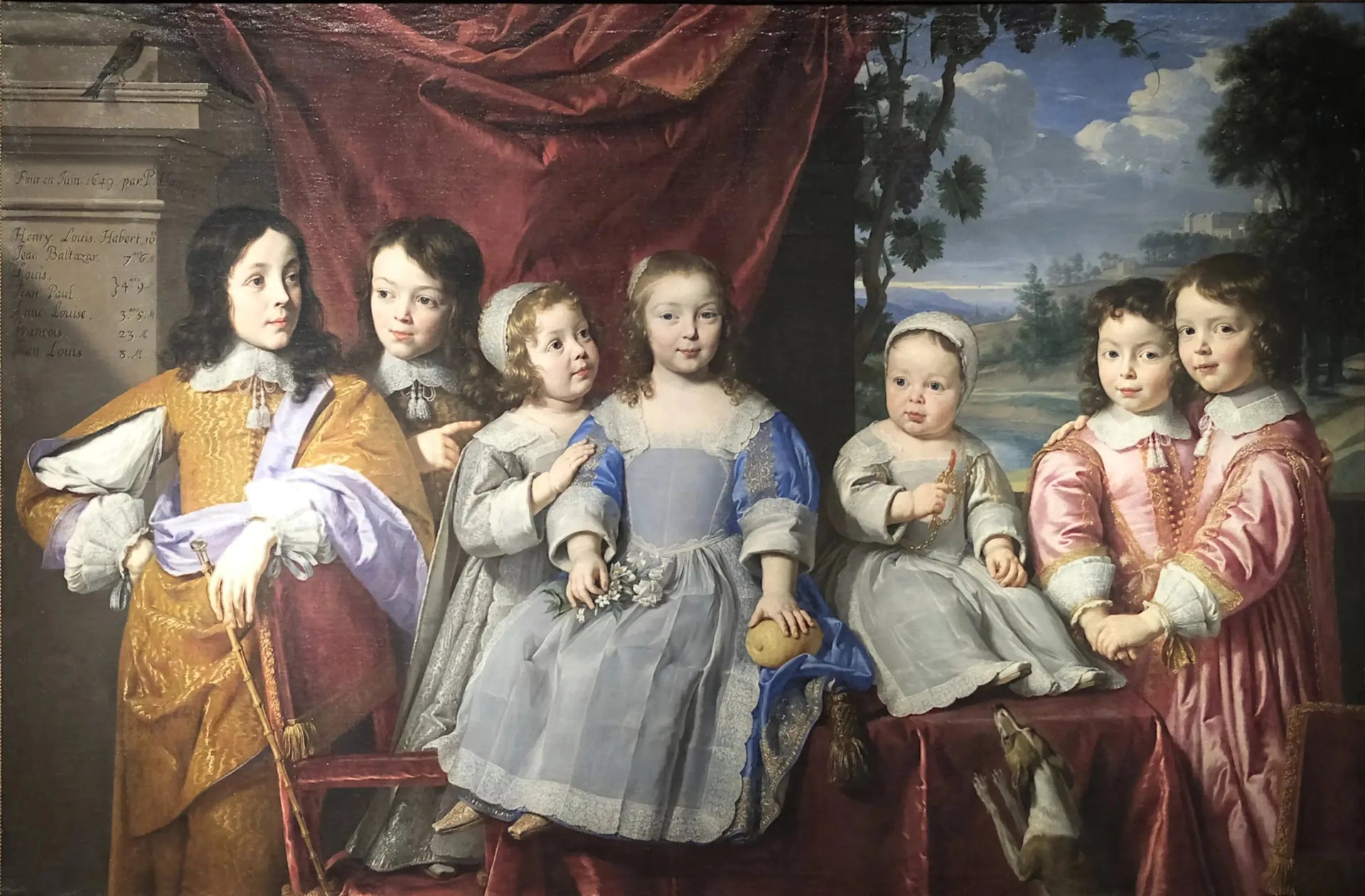 Les Enfants Habert de Montmor - Philippe de Champaigne image 1 copie de tableau peinte à la main