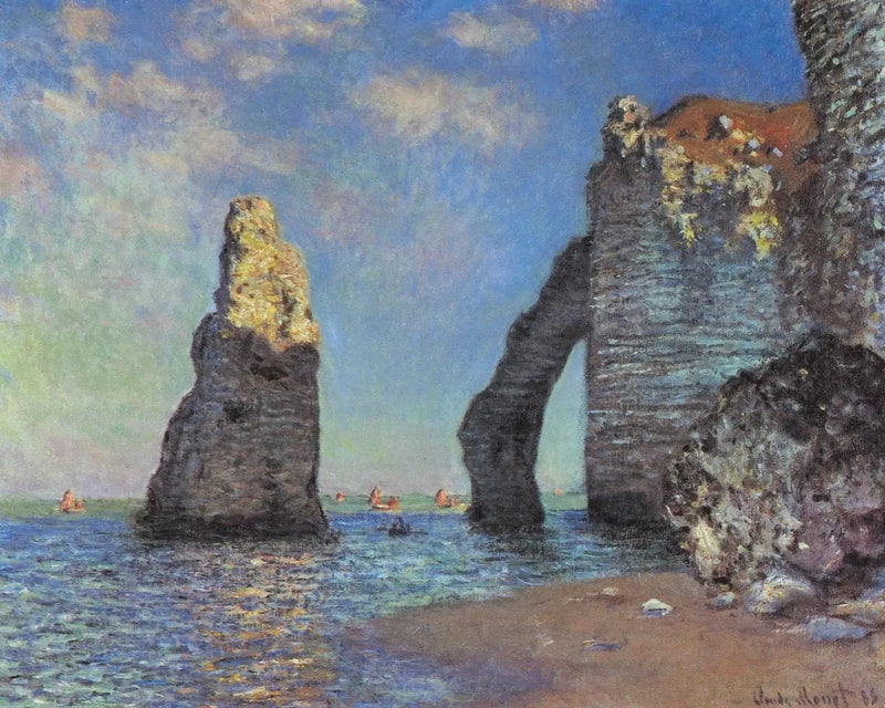 Klipperne ved Étretat - Claude Monet