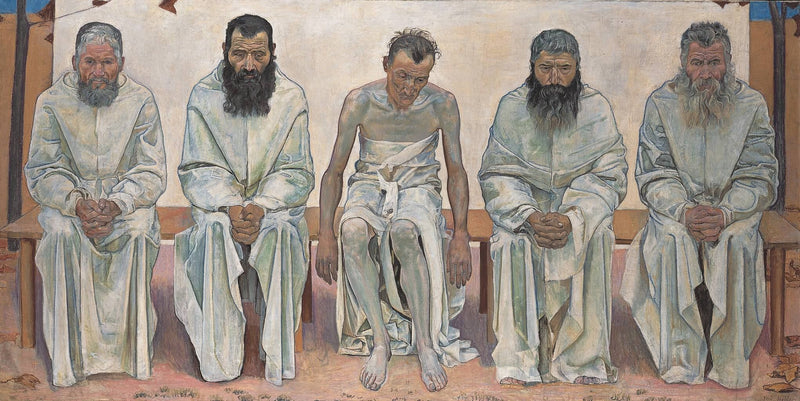 De trætte af livet - Ferdinand Hodler