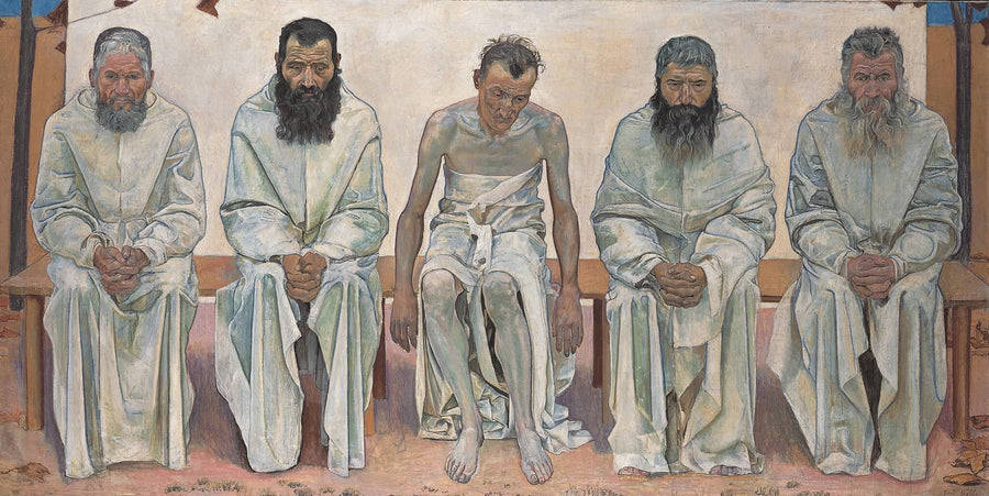 De trætte af livet - Ferdinand Hodler
