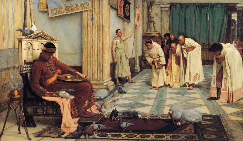 Kejser Honorius' favoritter - John William Waterhouse