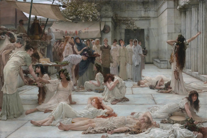 Kvinderne fra Amphissa - Lawrence Alma-Tadema