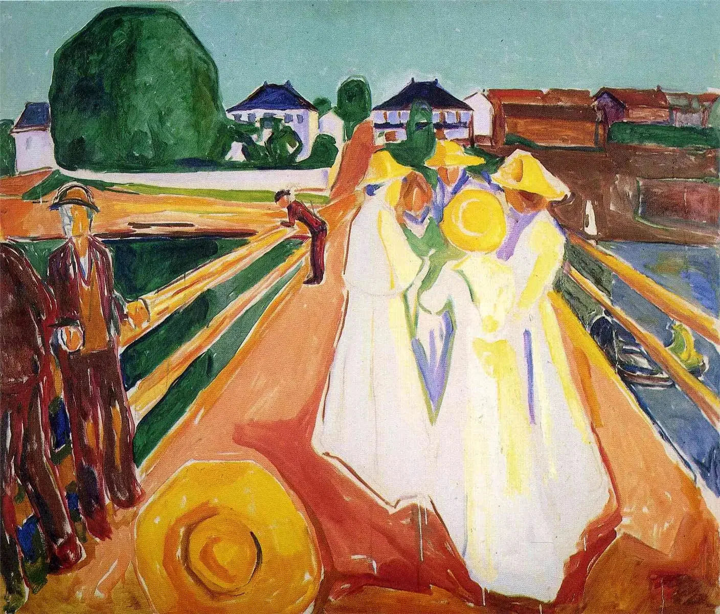 Les Femmes sur le pont - Edvard Munch image 1 copie de tableau peinte à la main