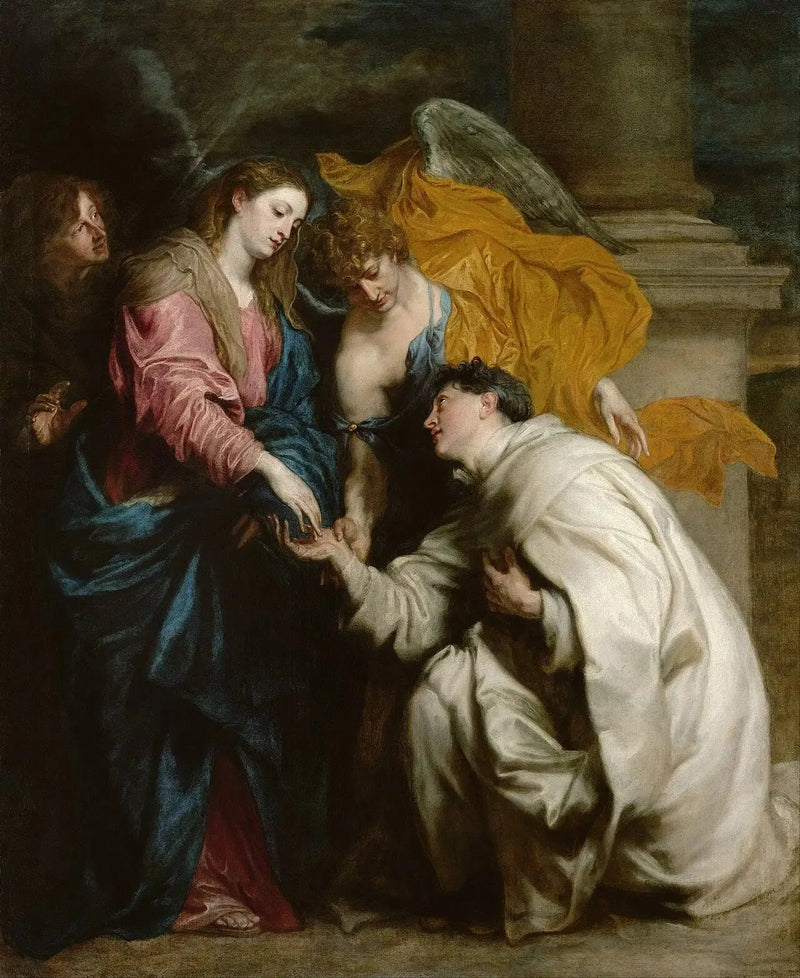 De mystiske forlovelser af den salige Joseph Hermann med Jomfru Maria - Antoine van Dyck
