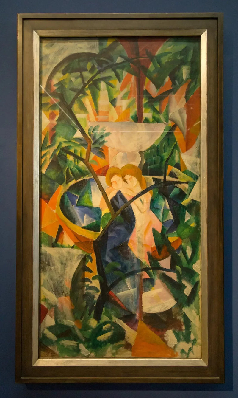 Pigerne ved fontænen - August Macke