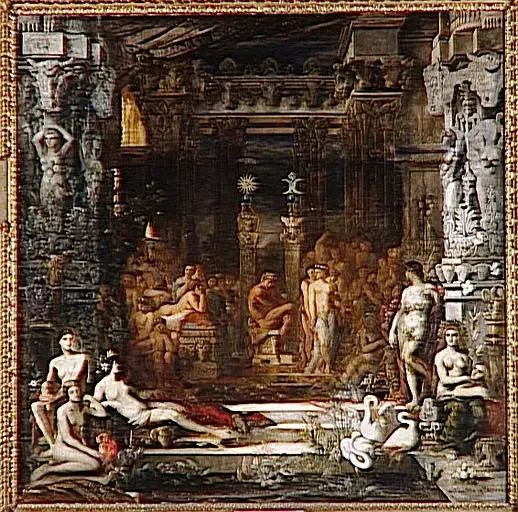Thespius' Døtre - Gustave Moreau