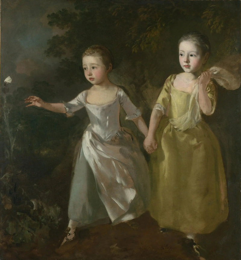 Malerens piger på sommerfuglejagt - Thomas Gainsborough