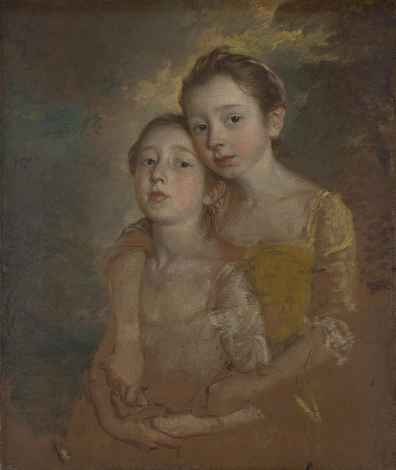 Malerens piger med en kat - Thomas Gainsborough