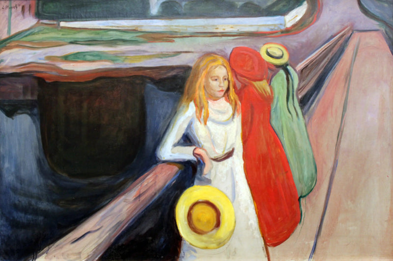 Pigerne på broen - Edvard Munch
