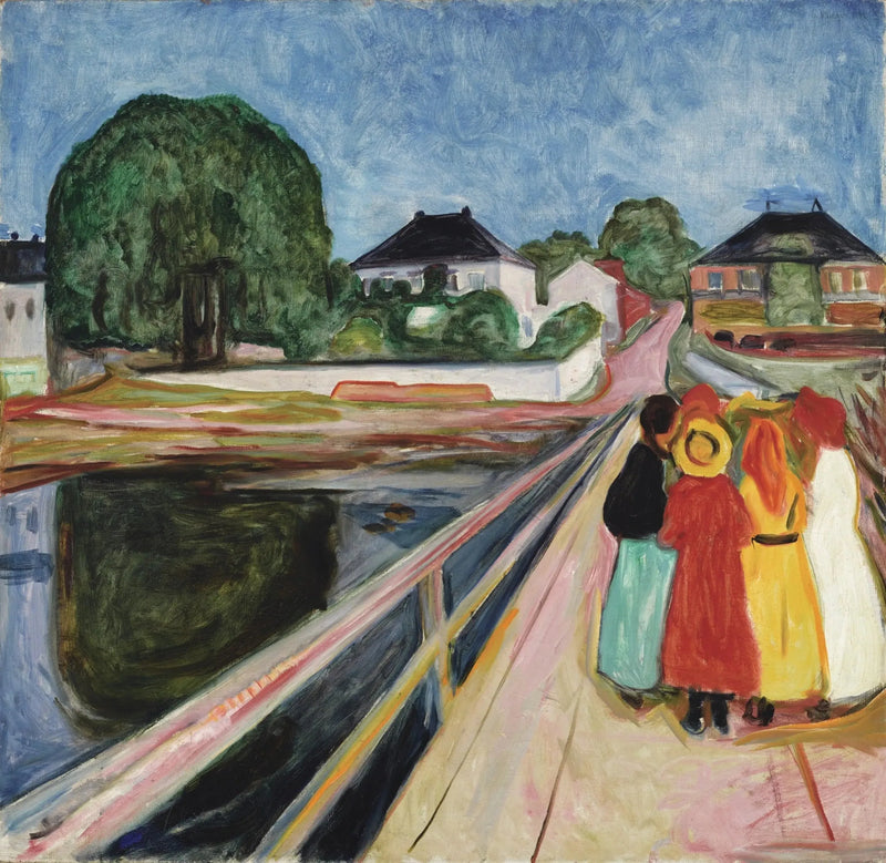 Pigerne på broen - Edvard Munch