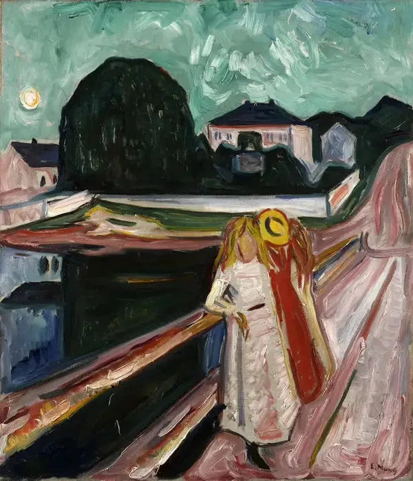 Pigerne på broen - Edvard Munch