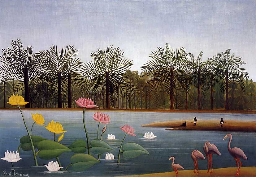 Flamingoerne - Henri Rousseau