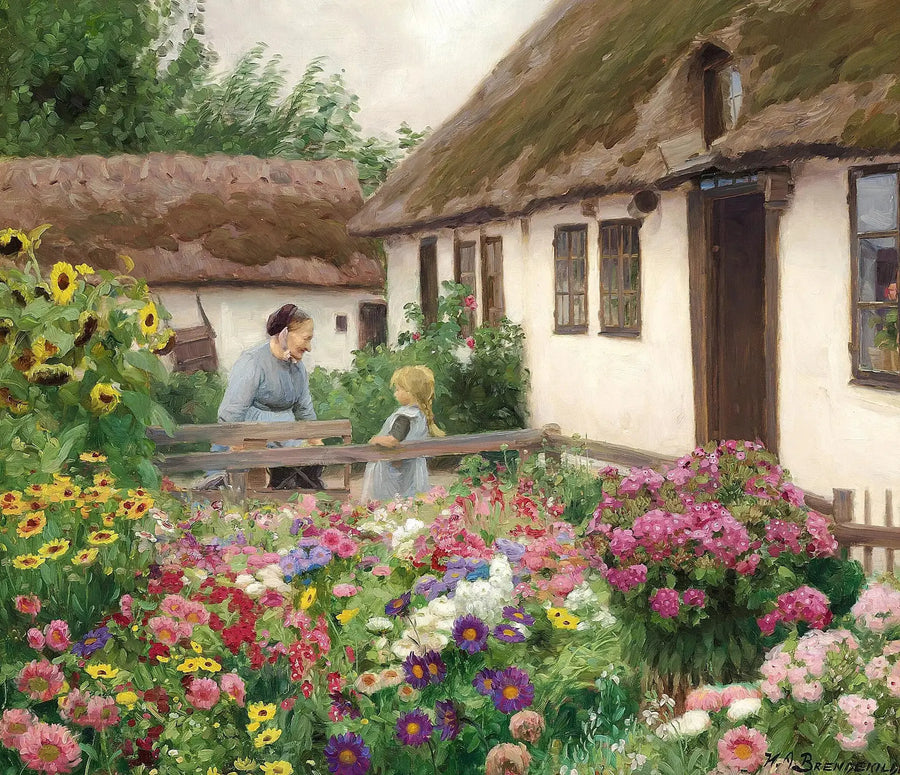 Have gardenerens blomster. - H. A. Brendekilde