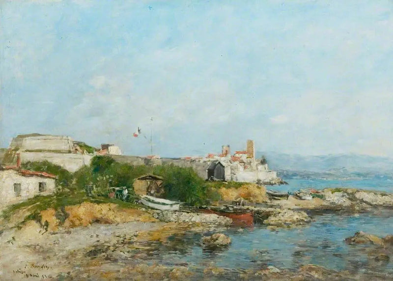 Antibes' fæstninger - Eugène Boudin