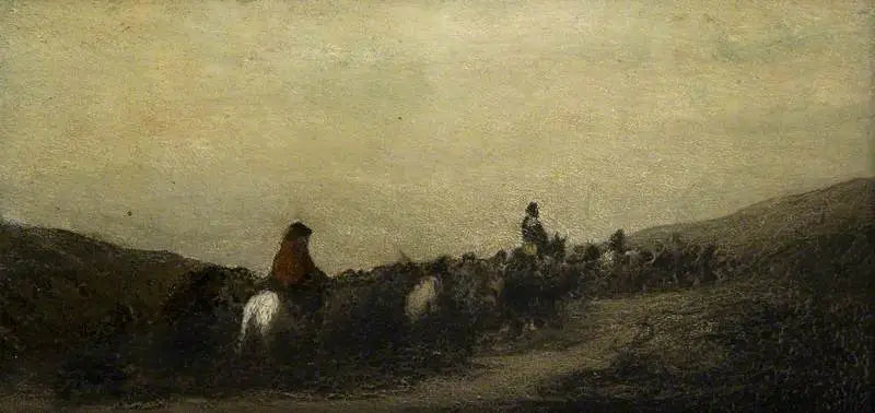 De Flugtende - Honoré Daumier