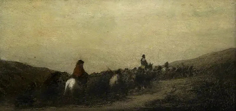 De Flugtende - Honoré Daumier