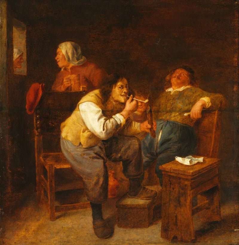 Les Fumeurs - Adriaen Brouwer