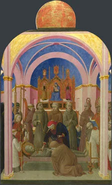 Saint Franciscus' begravelse - Stefano di Giovanni (Sassetta)