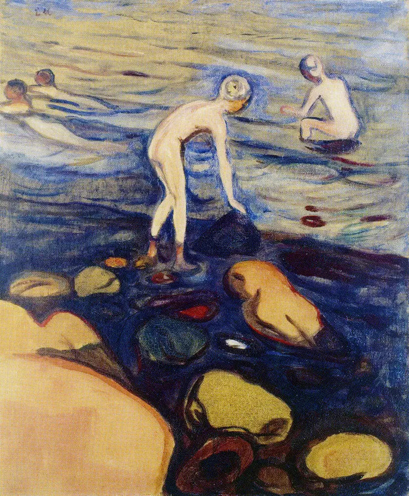 Drengene, der bader - Edvard Munch