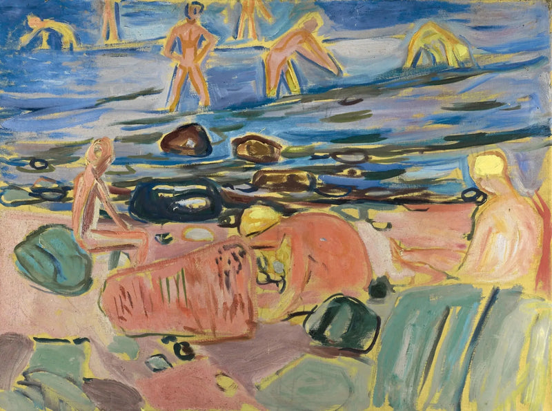 Drengene, der bader - Edvard Munch