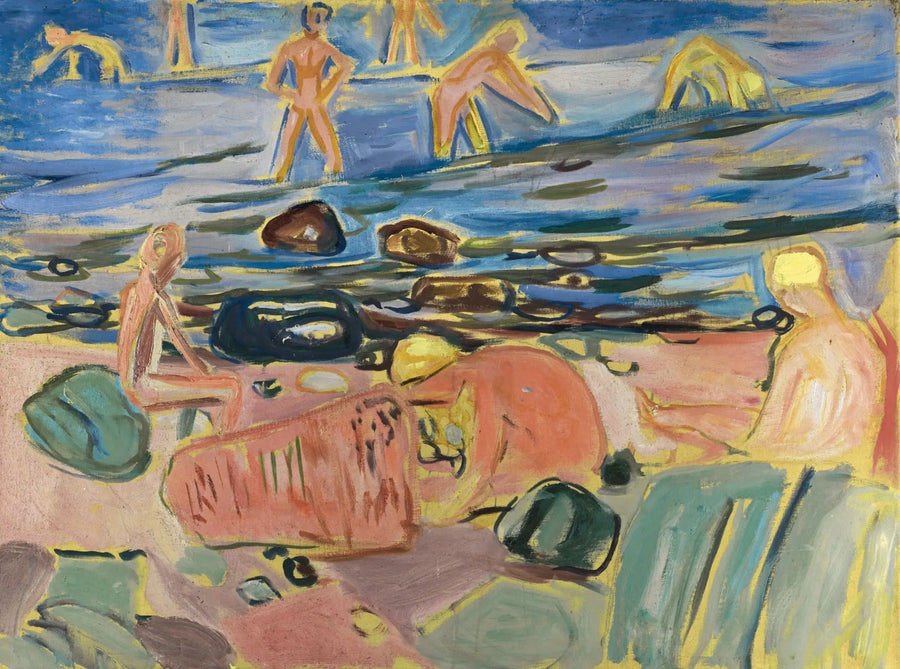 Drengene, der bader - Edvard Munch