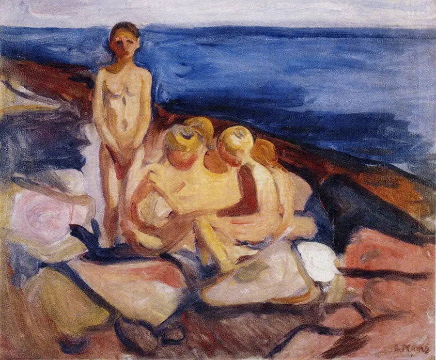 Drengene, der bader - Edvard Munch