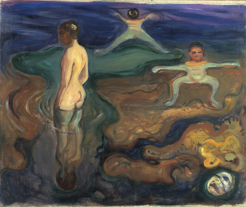 Drengene, der bader - Edvard Munch