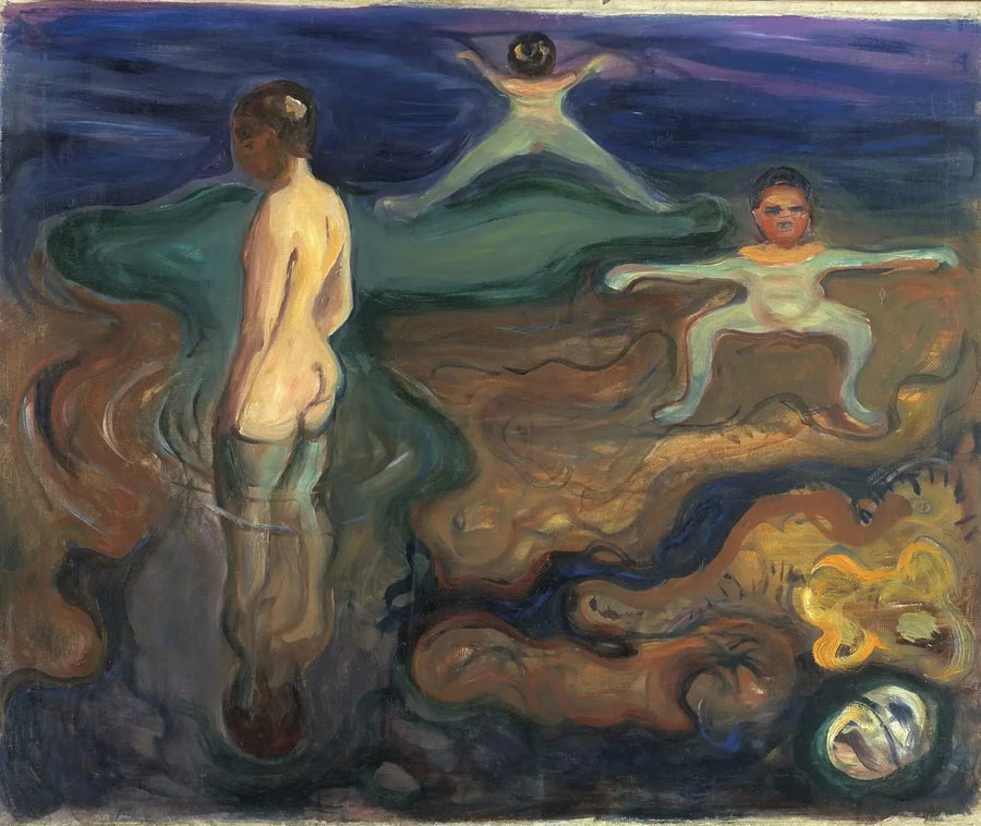 Drengene, der bader - Edvard Munch