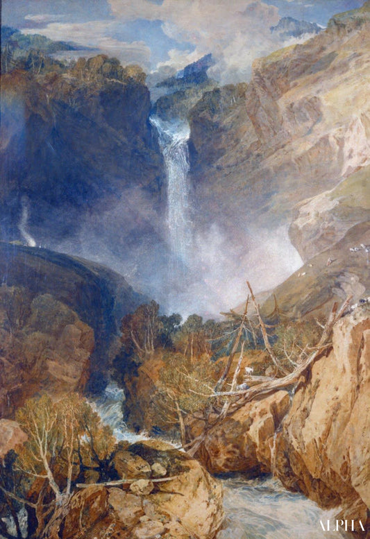 Les grandes chutes du Reichenbach - William Turner - Reproductions de tableaux et peintures haut de gamme