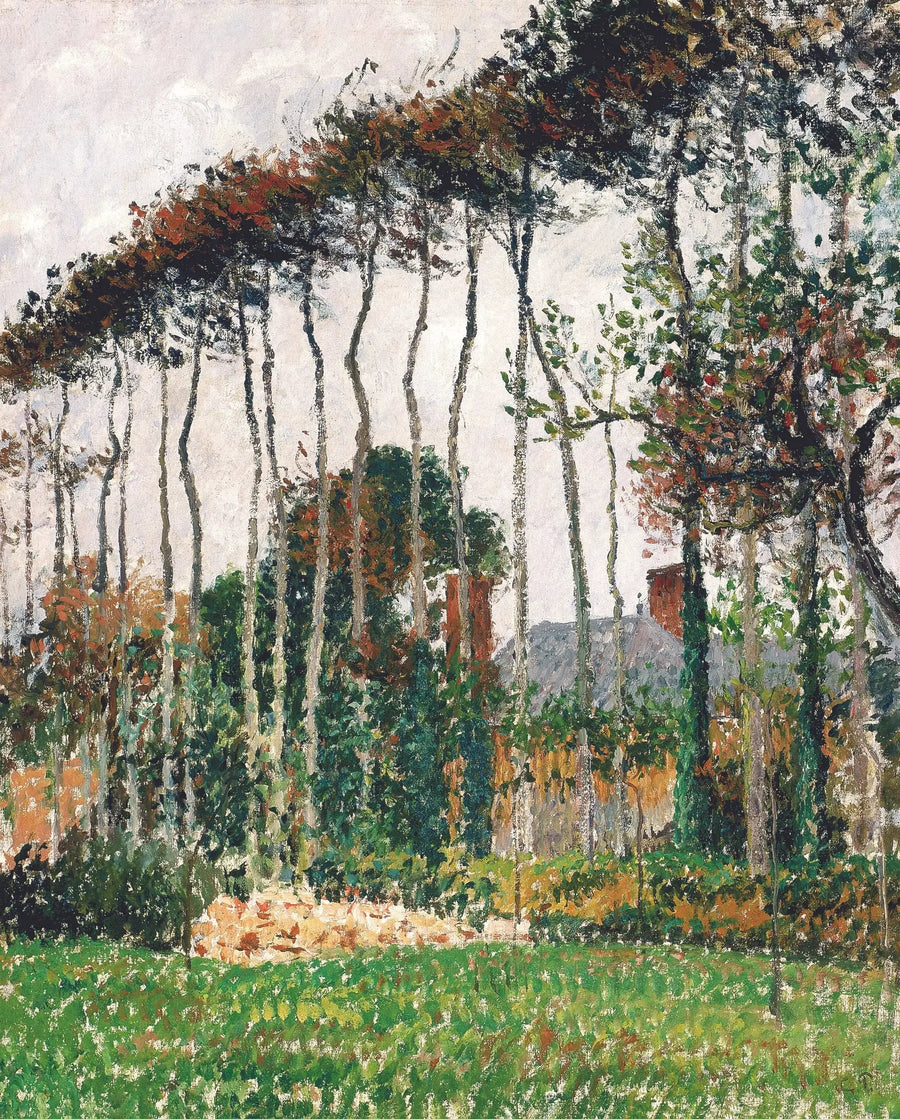 De store bøge i Varengeville - Camille Pissarro