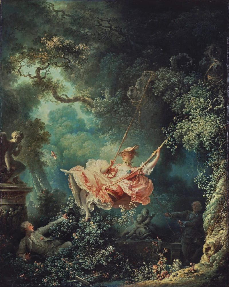 De heldige tilfældigheder af gynge - Jean-Honoré Fragonard