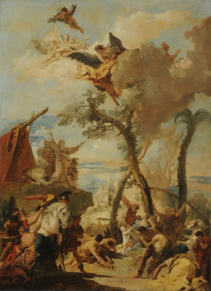 Les Hébreux ramassant la manna dans le désert - Giovanni Battista Tiepolo