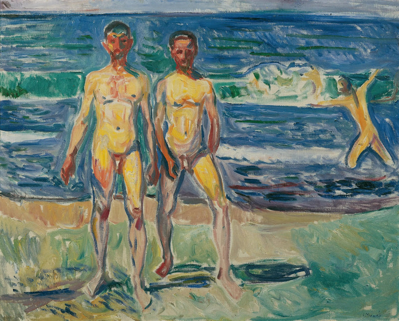 Mændene, der bader - Edvard Munch