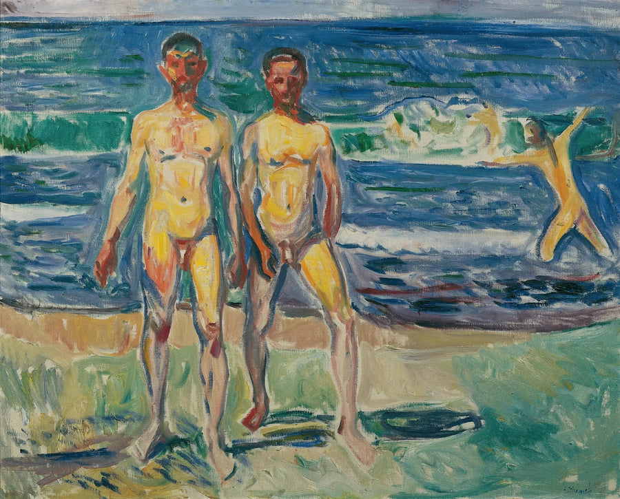Mændene, der bader - Edvard Munch