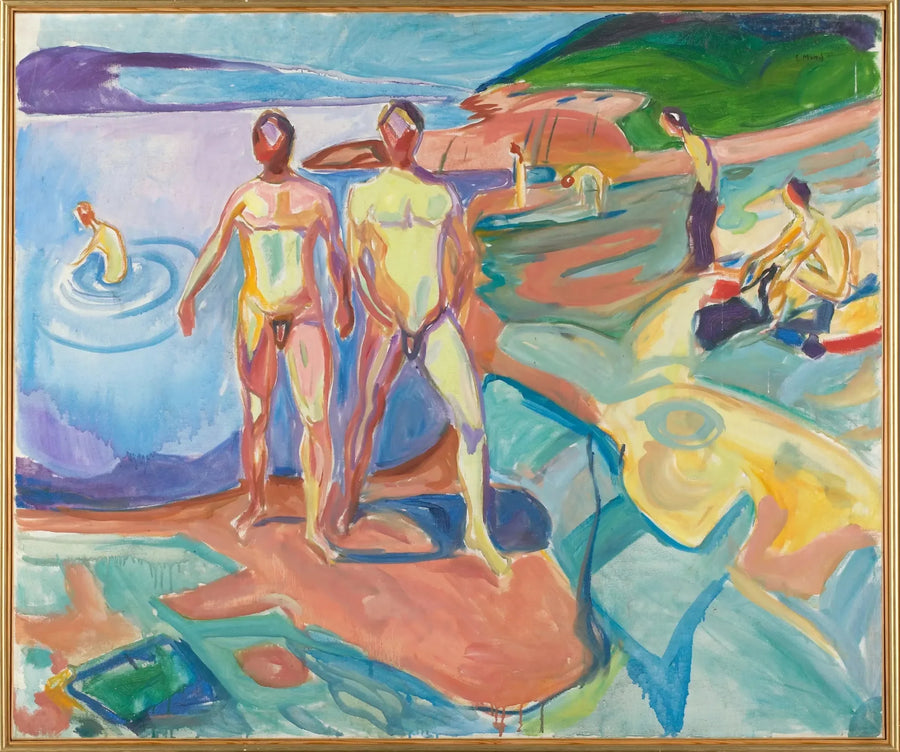 Mændene, der bader - Edvard Munch