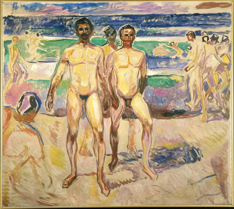 Mændene, der bader - Edvard Munch