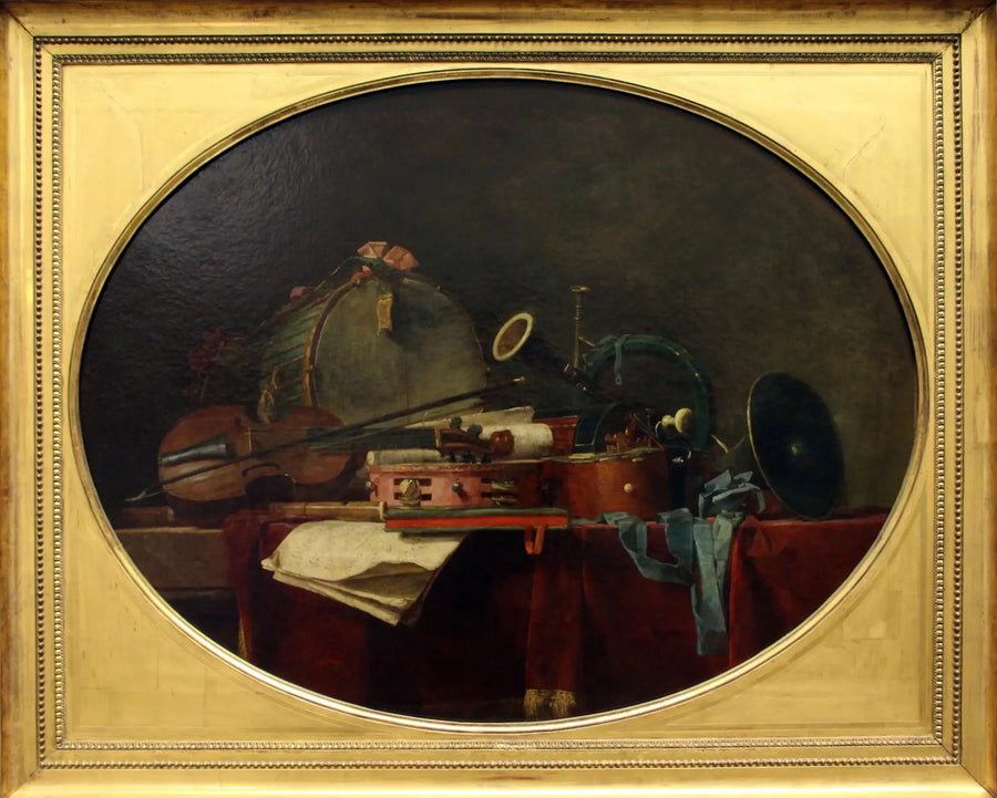 De civile musikinstrumenter - Jean Siméon Chardin