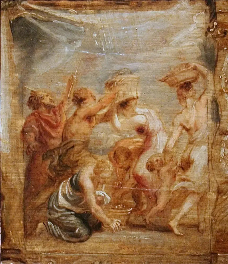 Israelske folk, der samler manna - Peter Paul Rubens