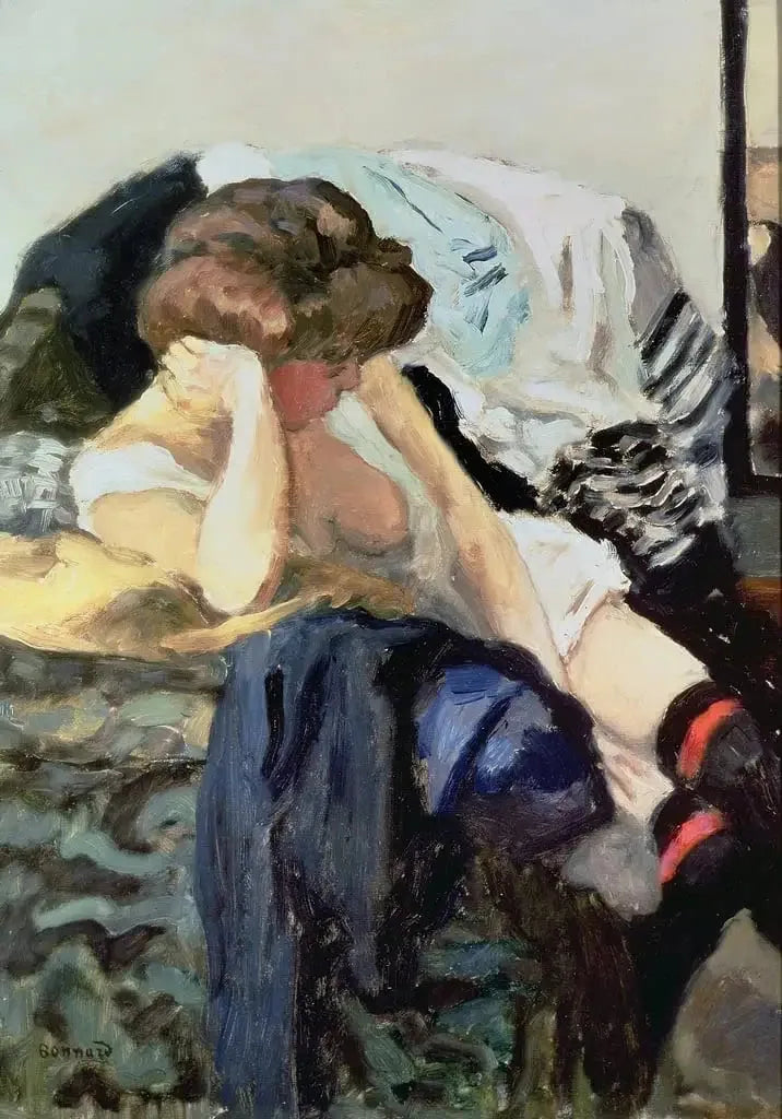 De røde strømper - Pierre Bonnard