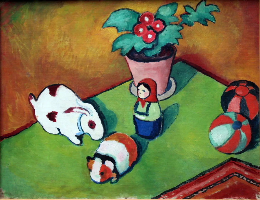 Den lille Walters legetøj - August Macke