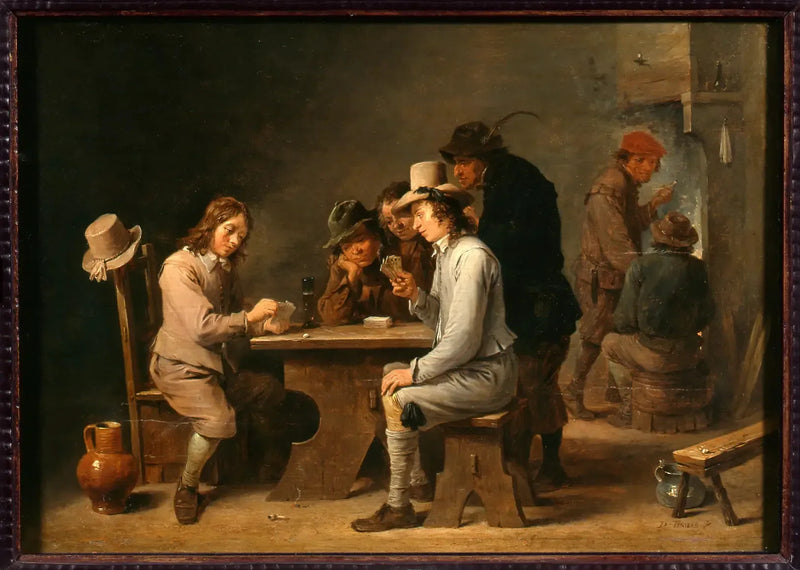 Spillerne ved kortene - David Teniers den Yngre