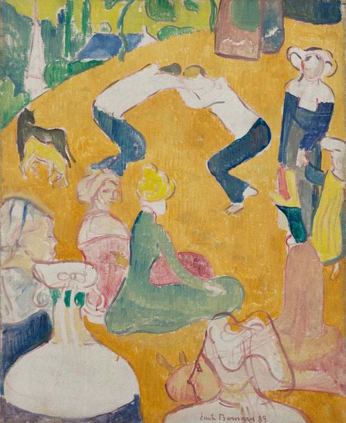 De bretonske kæmpere - Émile Bernard