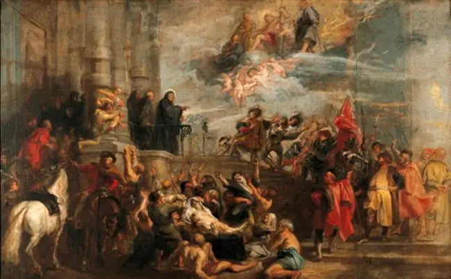 Miraklerne af Saint Benpît - Peter Paul Rubens